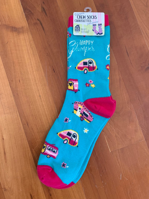 Happy Glamper Camper  Crew Socks
