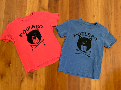 Unisex Children's Poulsbo Bear t-shirt Kids Tee