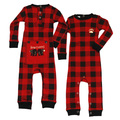 Infant Plaid Flapjacks Onesie Union Suit