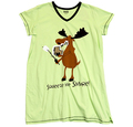 Squeeze me S'More Moose Summer Camping Glamping Nightshirt