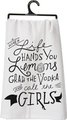 flour sack dish towel when life hands you lemons grab the vodka and cal the girls