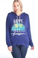 Happy Glamper Navy Hoodie Plus Size