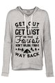 Get Out and Get Lost  Camping Hoodie in Grey